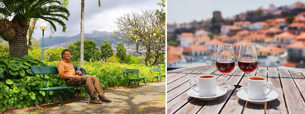 Rådhuspladsen i Funchal med de brostensbelagte gader